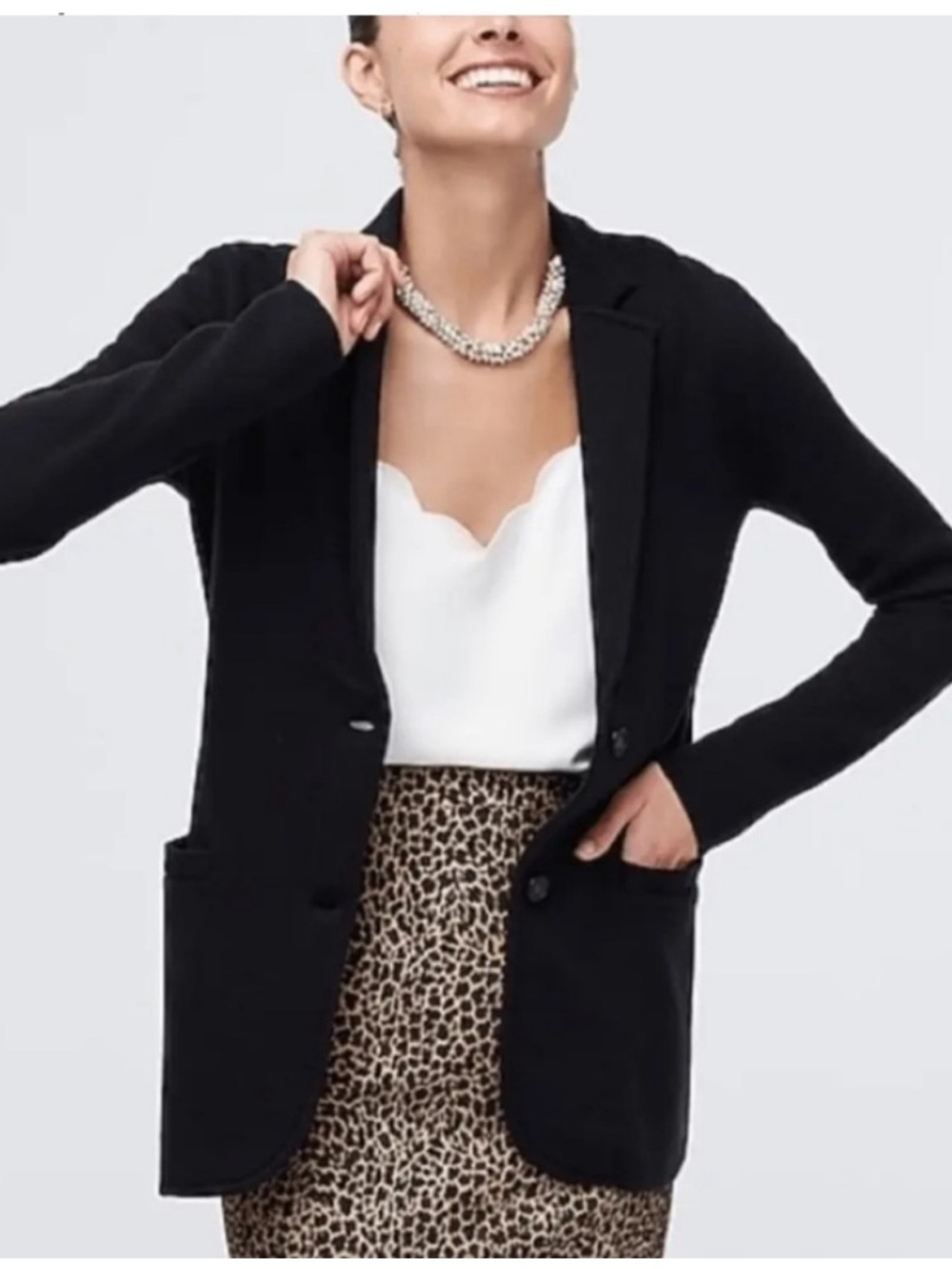 J. Crew Mercantile Heavy Knit Jacket - Picture 2 of 9